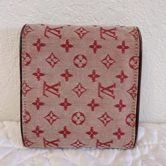 Authentic Louis Vuitton Cherry Monogram Mini Lin Canvas Compact Wallet - Picture 3 of 16